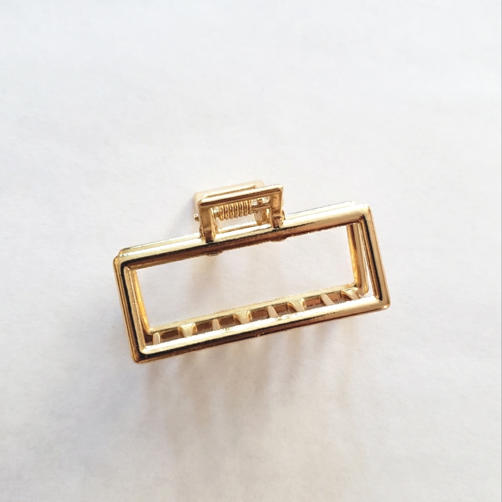 Gold Tone Metal Hair Claw Hair Clip